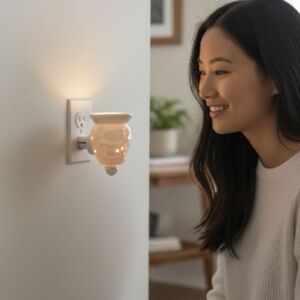 Scentsy Blizzard Plug-In Wax Warmer Snowflake Holiday Night Light Retired Rare